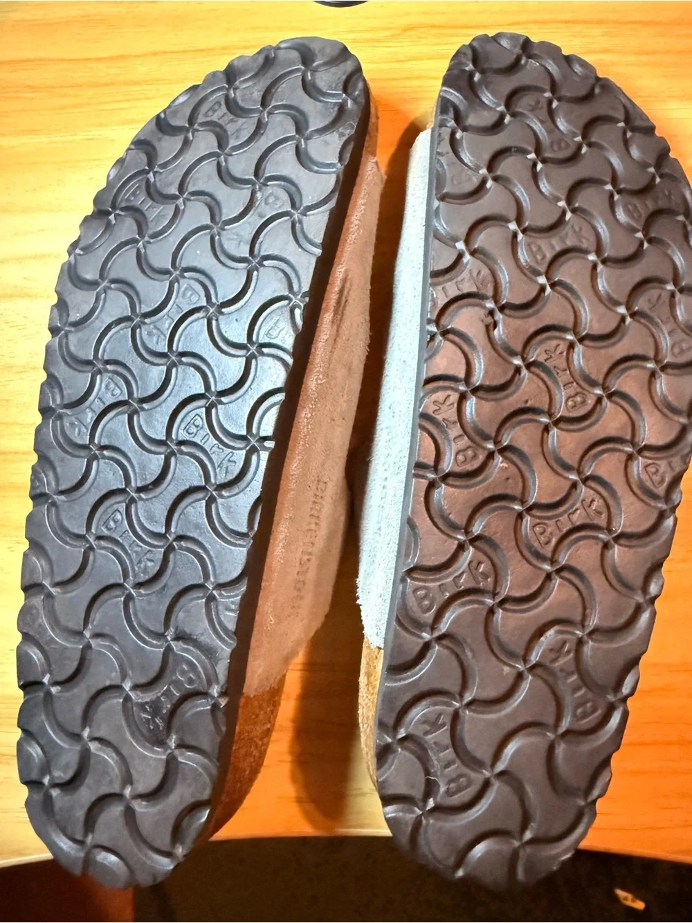 Birkenstock Suede Triple-Strap Sandals in Gray